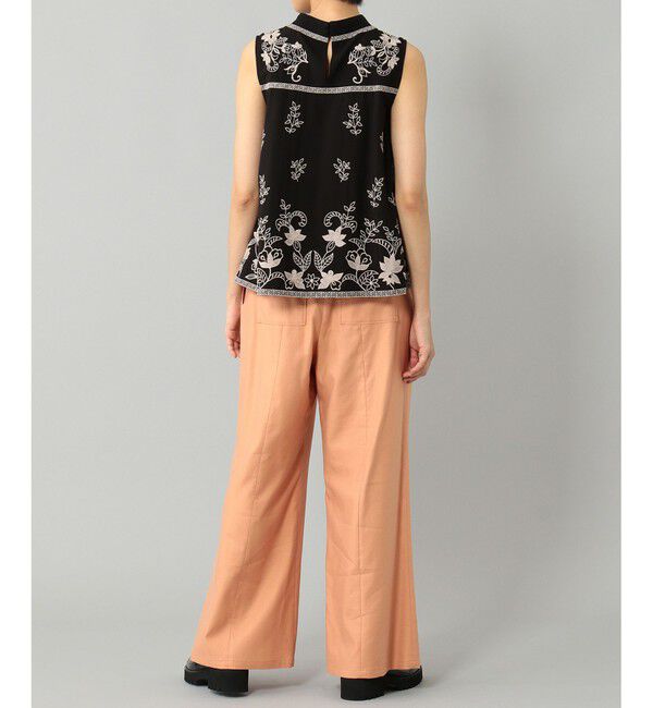 GRACE CONTINENTAL「刺繍ハイネックノースリーブ」|シャツ・ブラウス|