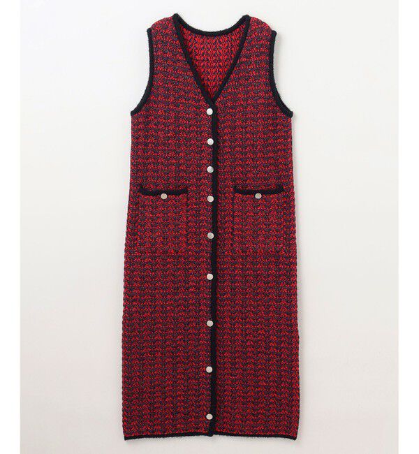 Diagram「バイカラージャガードニットワンピース」|ワンピース|