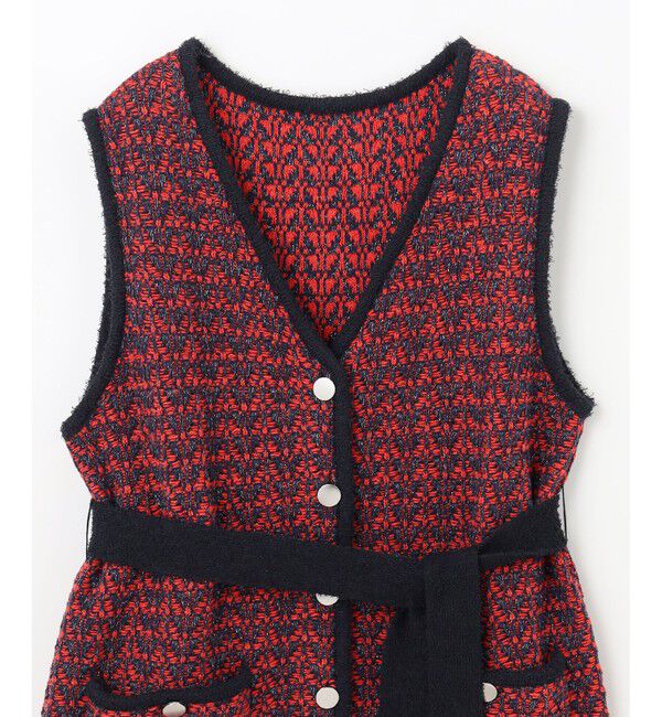 Diagram「バイカラージャガードニットワンピース」|ワンピース|