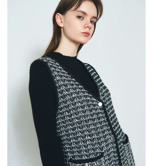 Diagram「バイカラージャガードニットワンピース」|ワンピース|