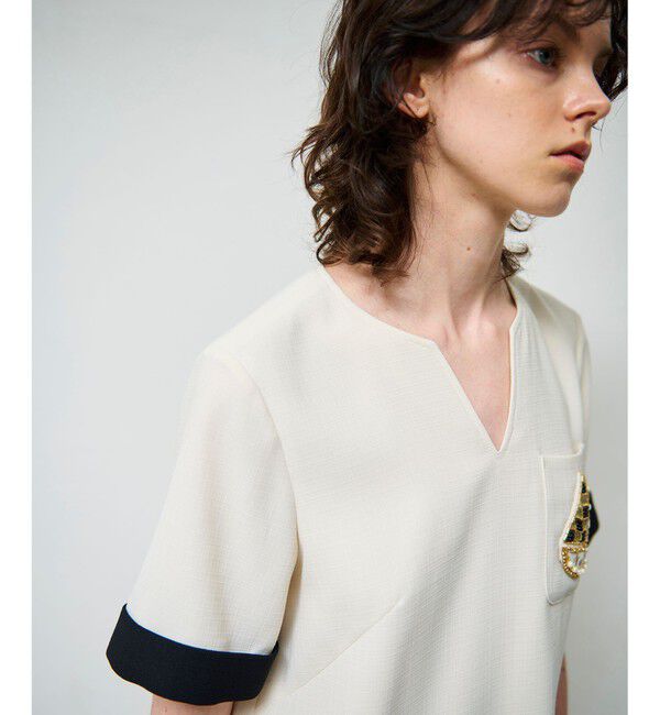 Grace Class「ビジューエンブレムワンピース」|ワンピース|