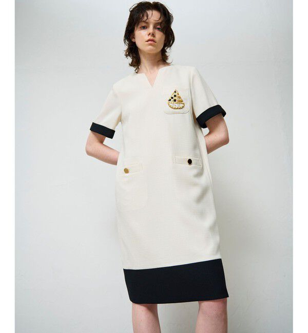 Grace Class「ビジューエンブレムワンピース」|ワンピース|