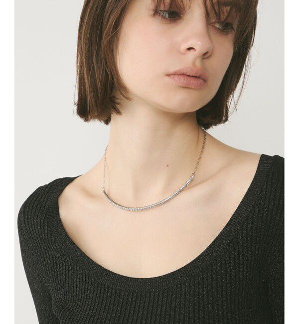 GRACE CONTINENTAL「ビジューチェーンチョーカー」|ネックレス|