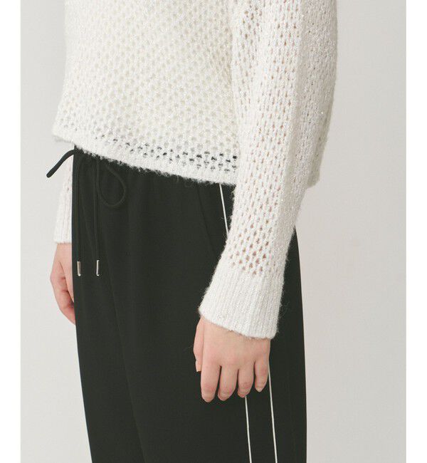  「スパンメッシュニットトップ」|ニット・セーター|