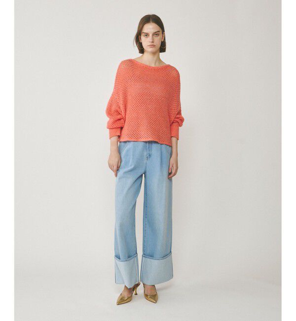  「スパンメッシュニットトップ」|ニット・セーター|