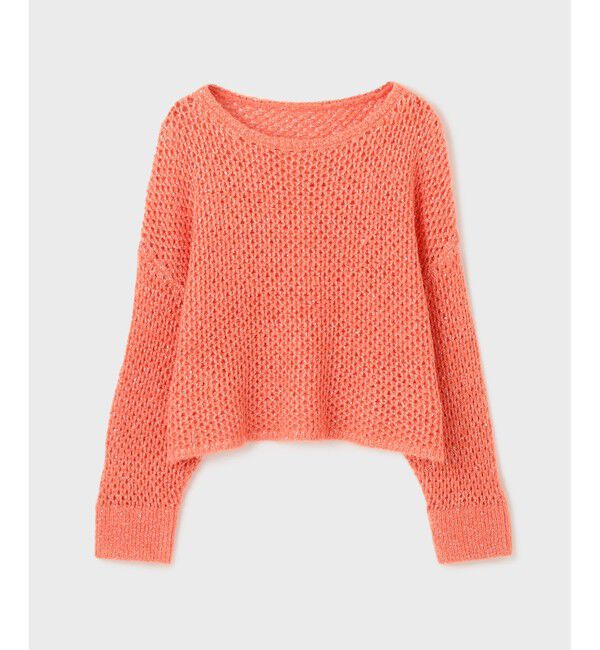  「スパンメッシュニットトップ」|ニット・セーター|