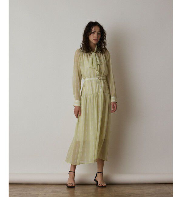  「ハートストライプワンピース」|ワンピース|イエロー