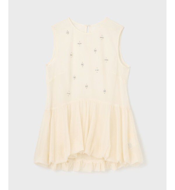 GRACE CONTINENTAL「バルーンチュールトップ」|シャツ・ブラウス|