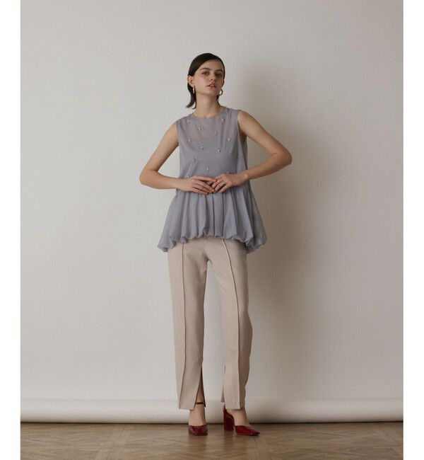 GRACE CONTINENTAL「バルーンチュールトップ」|シャツ・ブラウス|