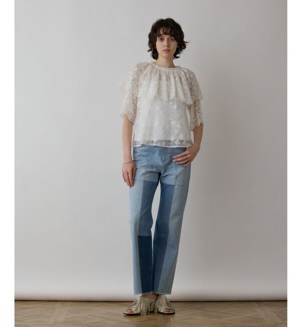 GRACE CONTINENTAL「レースケープブラウス」|シャツ・ブラウス|