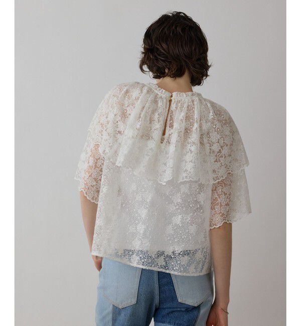 GRACE CONTINENTAL「レースケープブラウス」|シャツ・ブラウス|