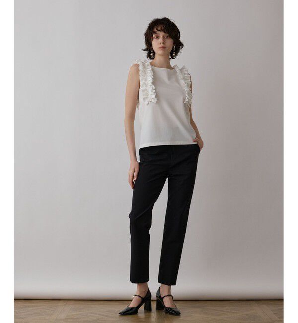 GRACE CONTINENTAL「フリルカットトップ」|その他|ホワイト