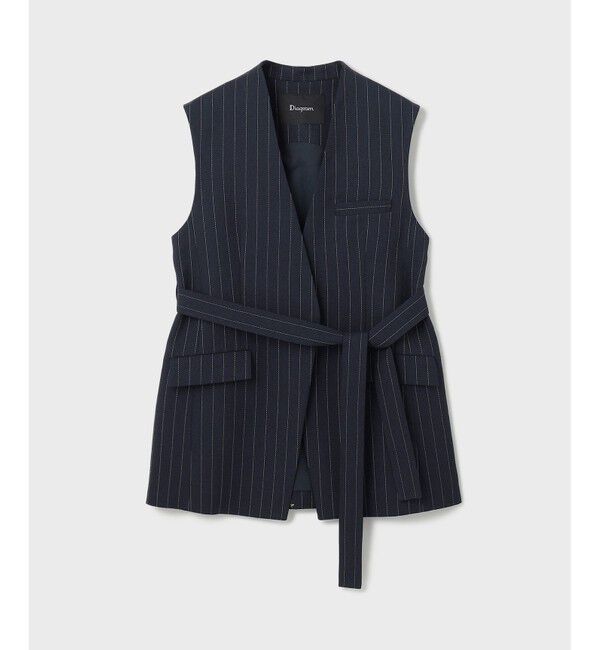 Diagram「ストライプノーカラージレ」|ベスト・ジレ|