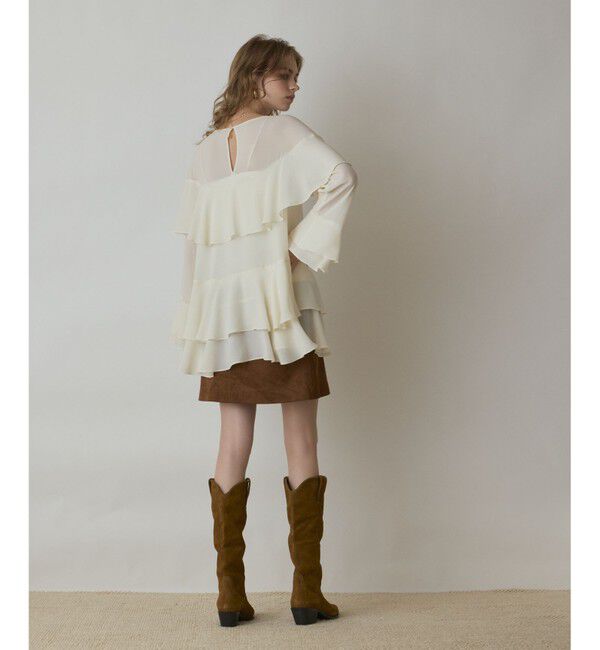 GRACE CONTINENTAL「シフォンフリルブラウス」|シャツ・ブラウス|