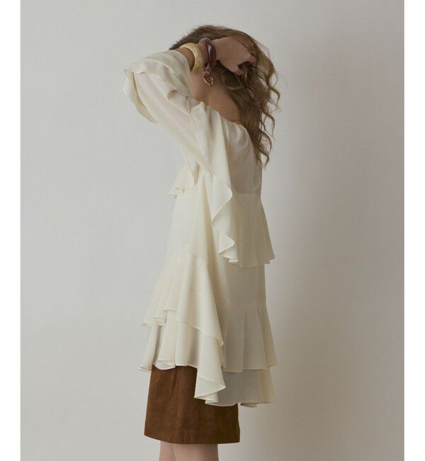 GRACE CONTINENTAL「シフォンフリルブラウス」|シャツ・ブラウス|