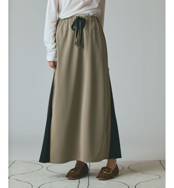 Grace Class「サイドジップスカート」|スカート|カーキ