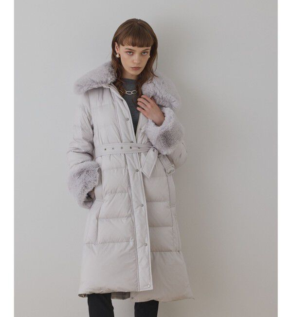 GRACE CONTINENTAL「ファーカラーロングダウン」|ダウン|キナリ