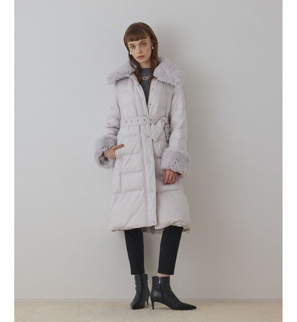 GRACE CONTINENTAL「ファーカラーロングダウン」|ダウン|