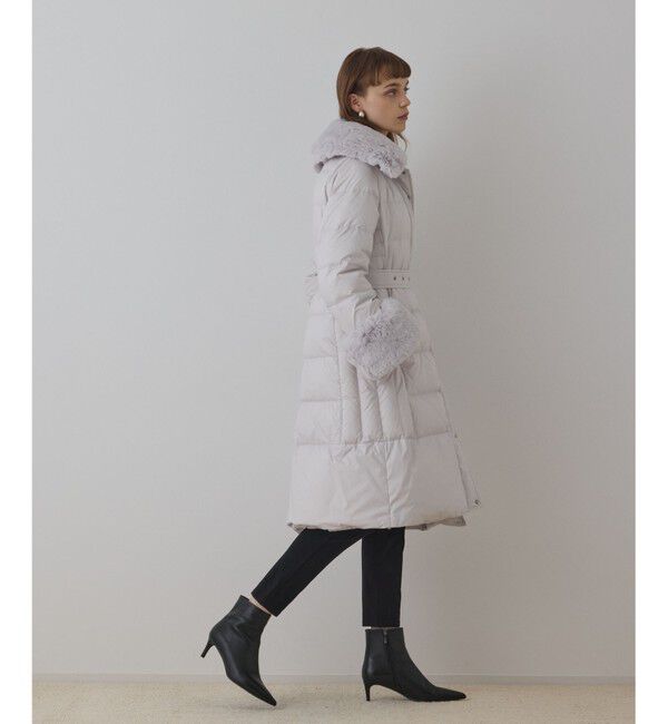 GRACE CONTINENTAL「ファーカラーロングダウン」|ダウン|