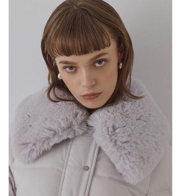 GRACE CONTINENTAL「ファーカラーロングダウン」|ダウン|