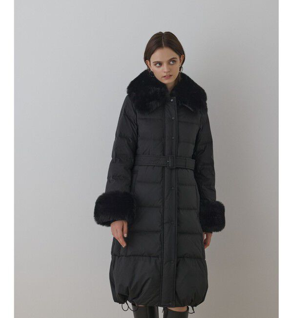 GRACE CONTINENTAL「ファーカラーロングダウン」|ダウン|