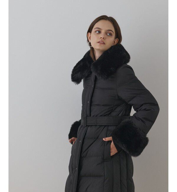 GRACE CONTINENTAL「ファーカラーロングダウン」|ダウン|