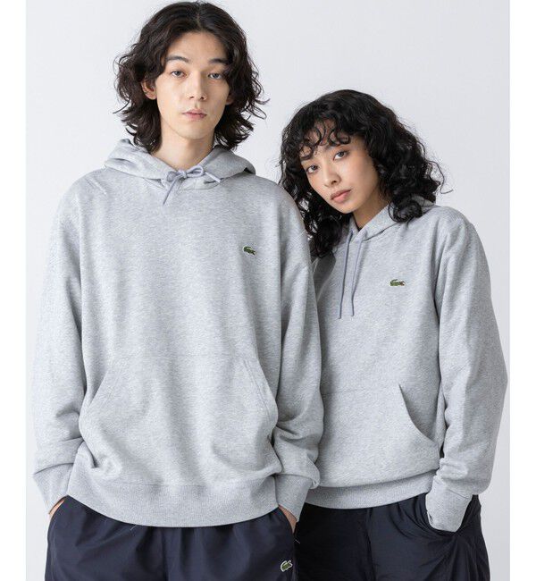 LACOSTE「プレミアムスウェットフーディー / スウェットパーカー」|パーカー|グレー