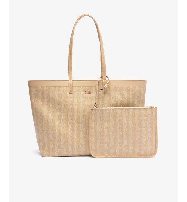 LACOSTE「ゼリー コーテッドキャンバスミディアムトートバッグ」|トートバッグ|アイボリー