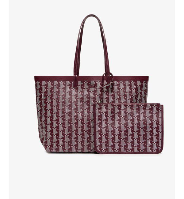 LACOSTE「ゼリー コーテッドキャンバスミディアムトートバッグ」|トートバッグ|ワイン