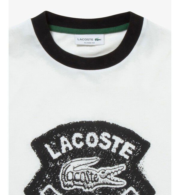 LACOSTE「ヴィンテージプリントリンガーTシャツ」|Tシャツ・カットソー|