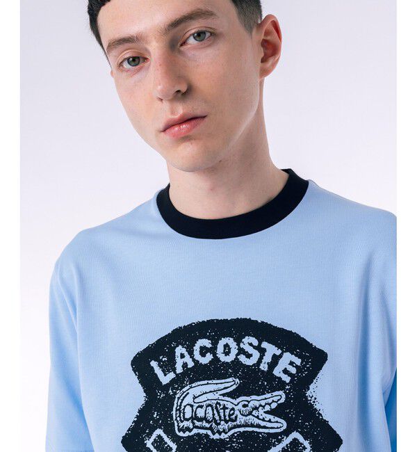 LACOSTE「ヴィンテージプリントリンガーTシャツ」|Tシャツ・カットソー|