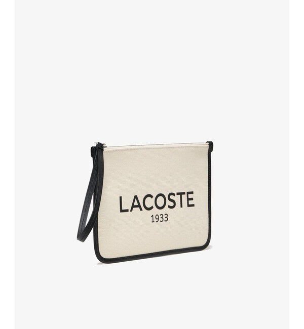 LACOSTE「ヘリテージキャンバス クラッチバッグ」|クラッチバッグ|