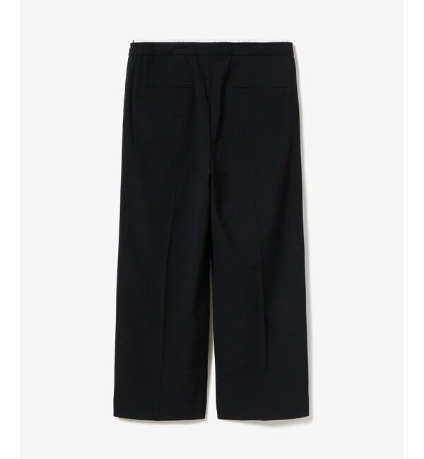 LACOSTE「レイヤードウエストタックワイドスラックスパンツ」|チノ|