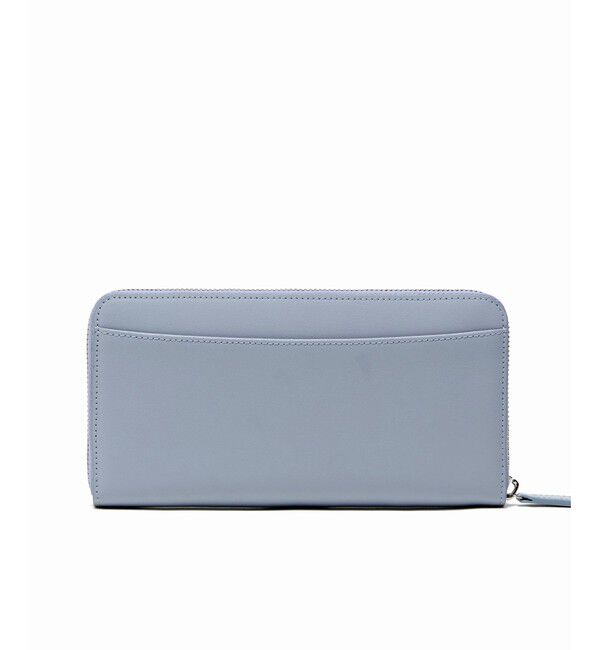 LACOSTE「シルバーブローチラウンドジップレザーロングウォレット」|財布|