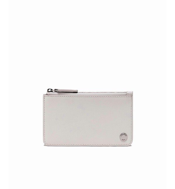 LACOSTE「シルバーブローチレザーフラグメントケース」|名刺入れ・カードケース|