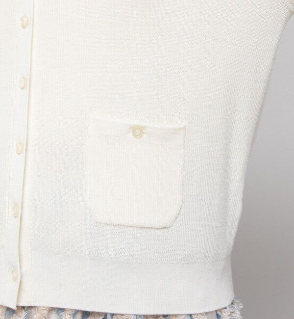 NOLLEY'S「《手洗い可能》ESPOIR 16G片畦クルーネックカーディガン」|カーディガン|