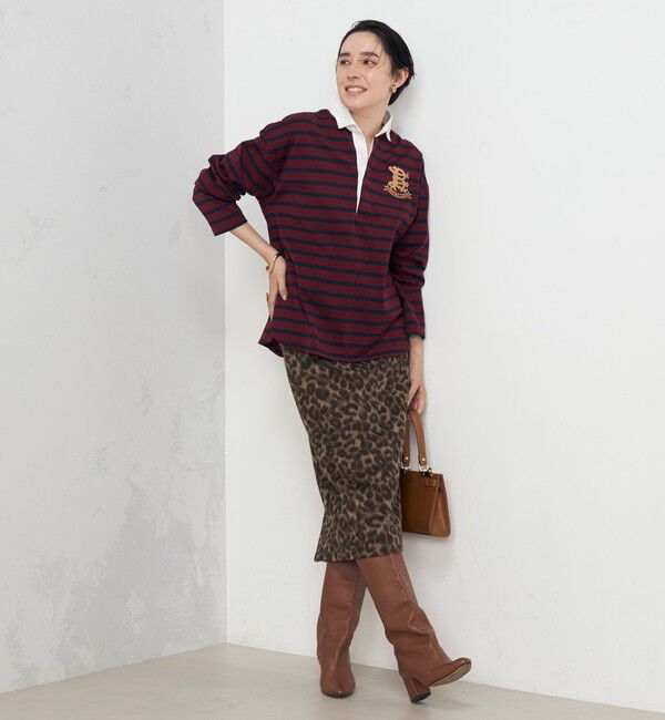 Rie Miller「ひょう柄タイトスカート」|タイト|