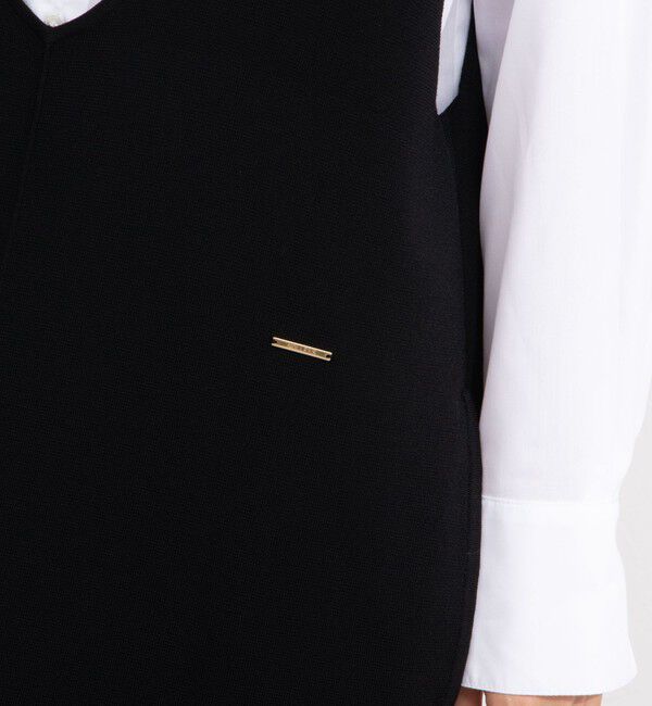 NOLLEY'S「《手洗い可能》Vネックミラノリブジャンパースカート」|ワンピース|