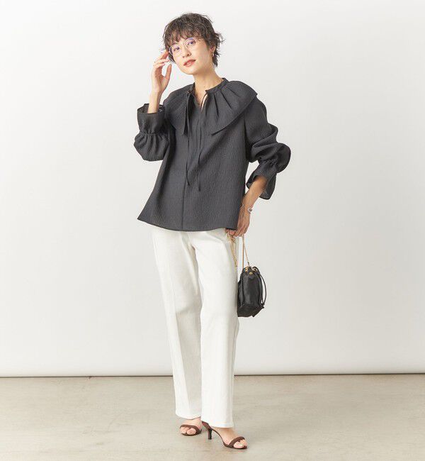 Rie Miller「【RM denim】センタープレスハイウエストデニム」|デニム|