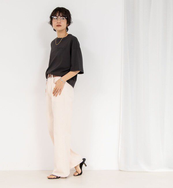 Rie Miller「【RM denim】センタープレスハイウエストデニム」|デニム|