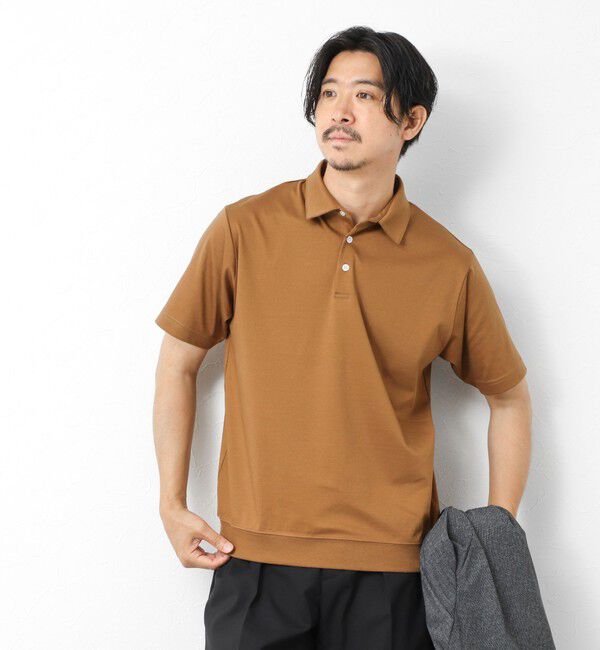 NOLLEY'S goodman「《ビジカジ対応》シルケットスムース ドレスポロ ビズポロ 25SS」|ポロシャツ|