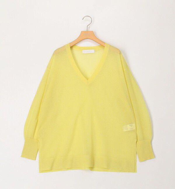 NOLLEY'S sophi「麻混シアーVネックプルオーバーニット」|ニット・セーター|