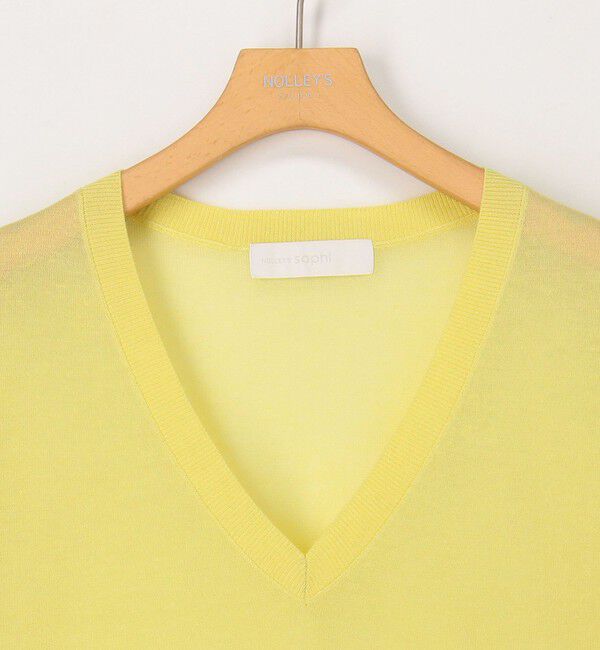 NOLLEY'S sophi「麻混シアーVネックプルオーバーニット」|ニット・セーター|