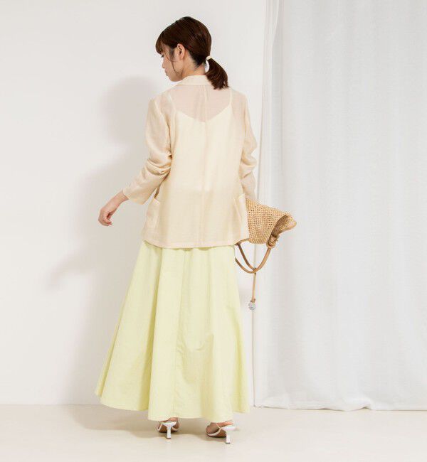 NOLLEY'S sophi「ウォッシャブルシアーシルクライトジャケット」|テーラードジャケット|