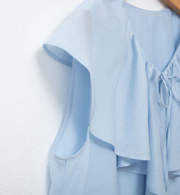 NOLLEY'S sophi「シアーラッフルノースリーブブラウス」|シャツ・ブラウス|