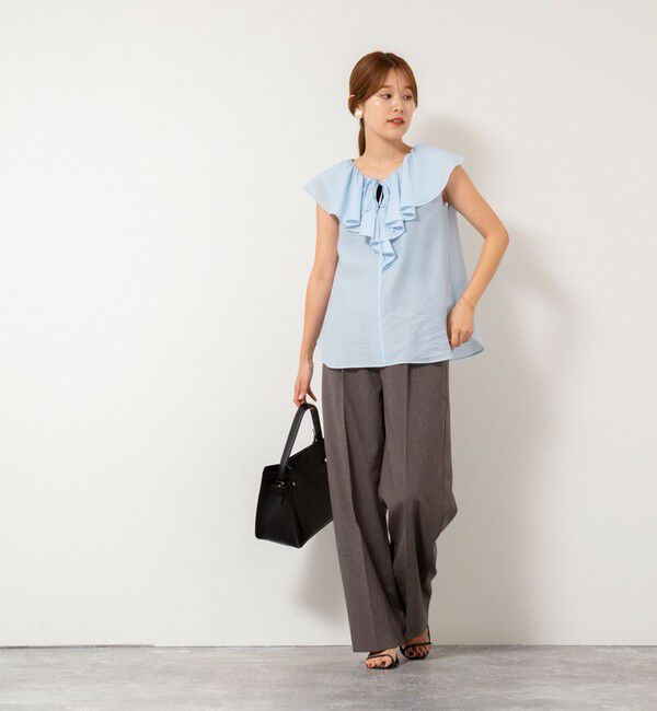 NOLLEY'S sophi「シアーラッフルノースリーブブラウス」|シャツ・ブラウス|