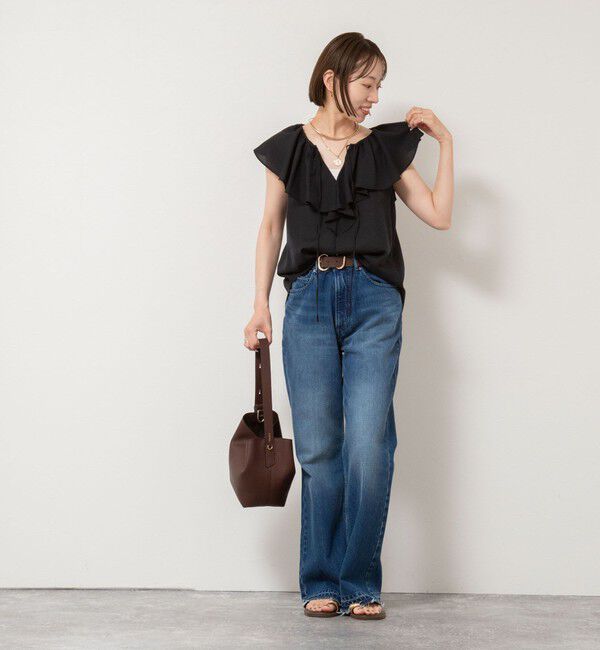 NOLLEY'S sophi「シアーラッフルノースリーブブラウス」|シャツ・ブラウス|