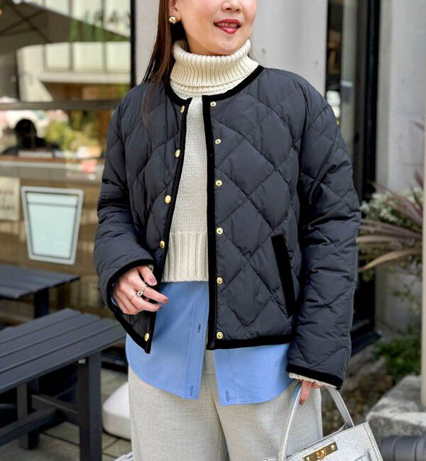 TAION×LIMONTA】別注ベロアパイピングショートダウン（NOLLEY'S