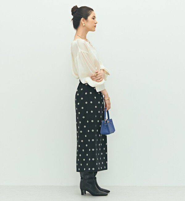 NOLLEY'S「楊柳サテン2WAYギャザーブラウス」|シャツ・ブラウス|