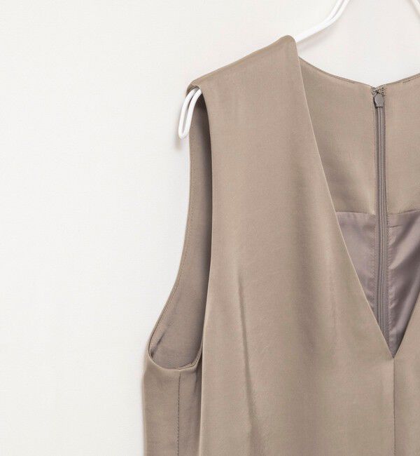 MAQWEL「【MAQWEL/マクウェル】ウォッシャブルサテンワンピース」|ワンピース|